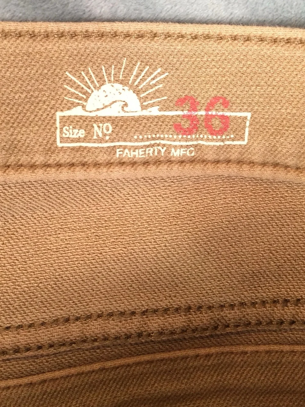 Faherty Men's Khaki Tan Chino Pants